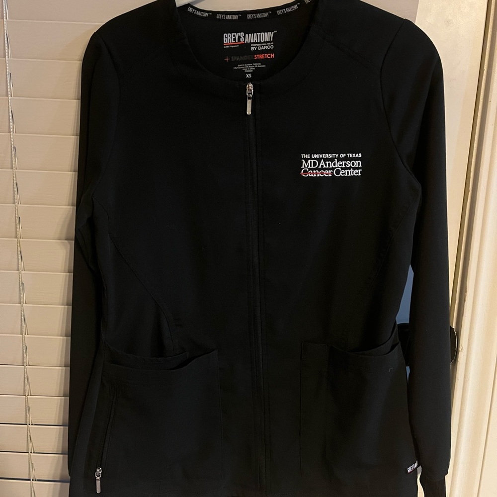 XS Black Scrub Jacket